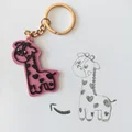 Móc khóa hươu cao cổ nhỏ nhắn đáng yêu (Giraffe Keychain) - Thumbnail 1