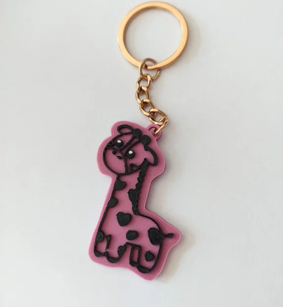 Móc khóa hươu cao cổ nhỏ nhắn đáng yêu (Giraffe Keychain) - Image 2