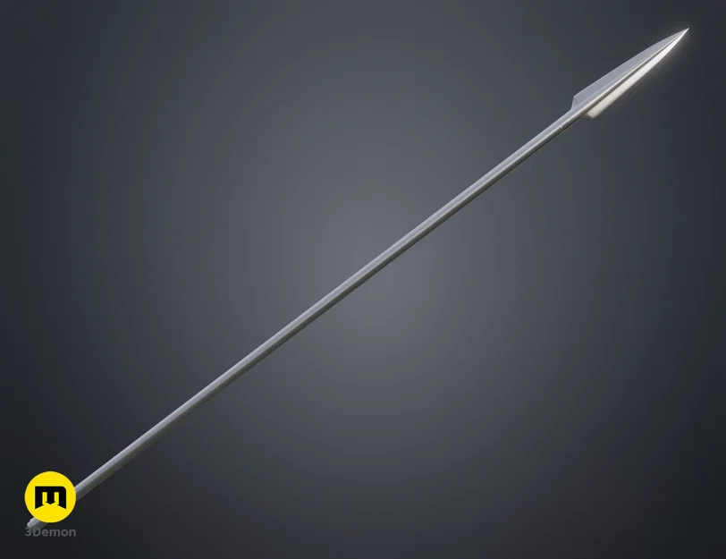 Mẫu in 3D Mandalorian Beskar Spear (STL/OBJ) lắp ráp - Image 1