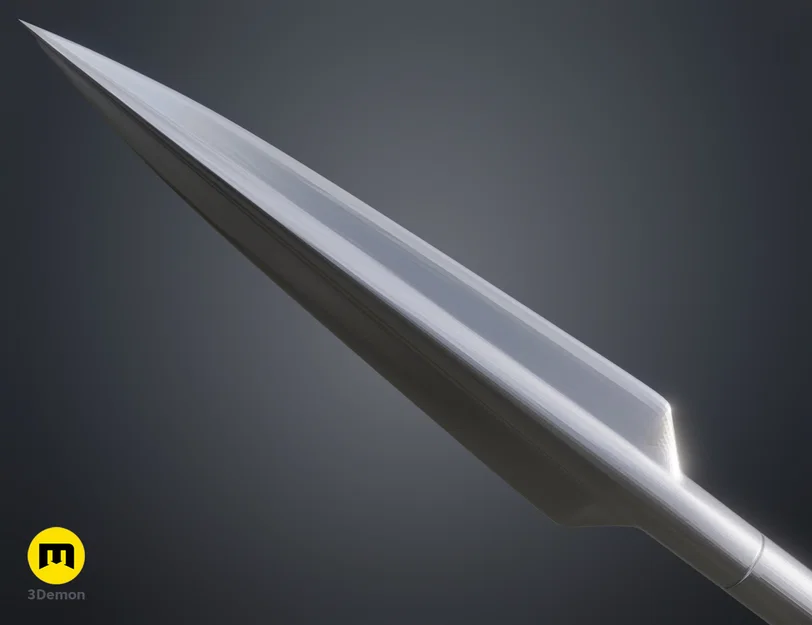 Mẫu in 3D Mandalorian Beskar Spear (STL/OBJ) lắp ráp - Image 4
