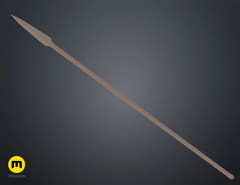 Mẫu in 3D Mandalorian Beskar Spear (STL/OBJ) lắp ráp - Image 9