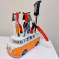Xe VW Bus để cắm bút/dụng cụ, bánh xe chạy được (tối ưu Prusa Mini) - Thumbnail 2