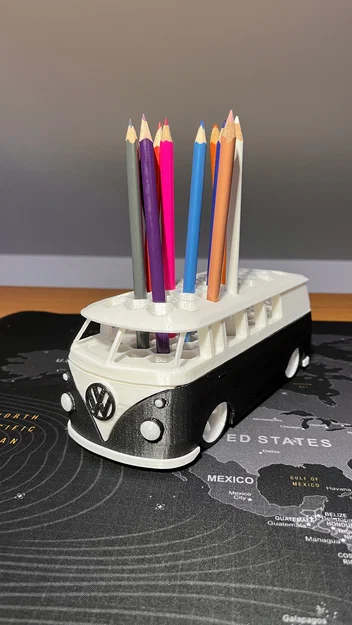 VW Bus Marker Holder – Giá Cắm Bút/Marker Phong Cách VW Bus Cổ - Image 3