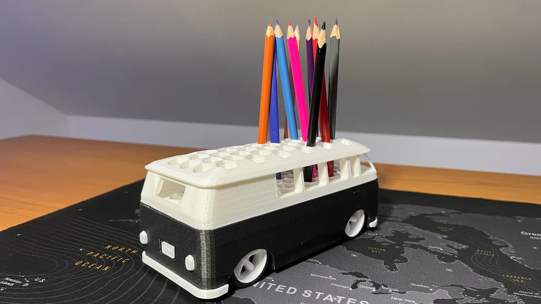 VW Bus Marker Holder – Giá Cắm Bút/Marker Phong Cách VW Bus Cổ - Image 4