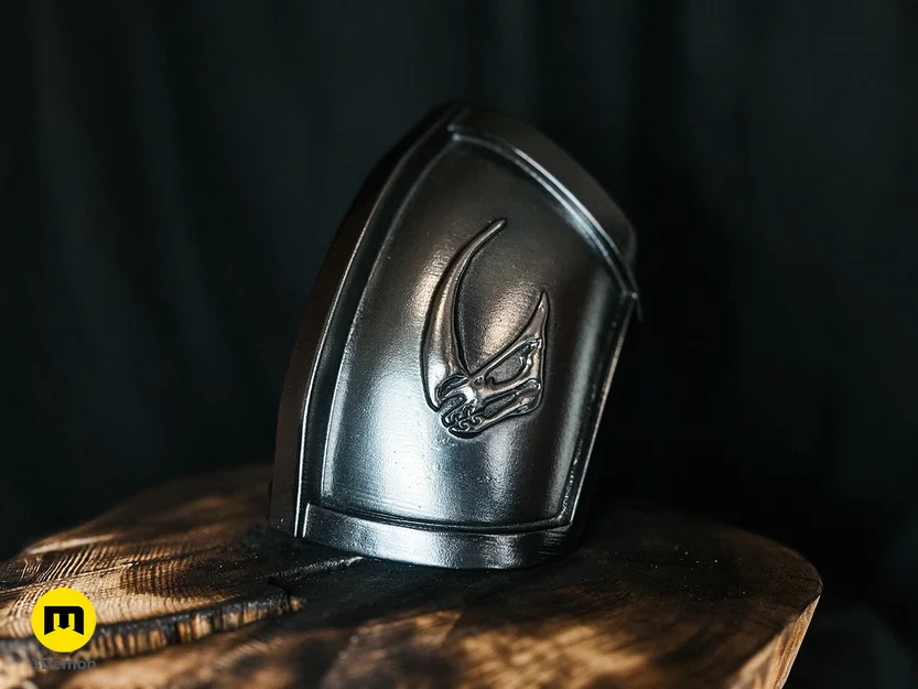 Giáp vai Mandalorian Mudhorn signet (file in 3D STL/OBJ) - Image 1