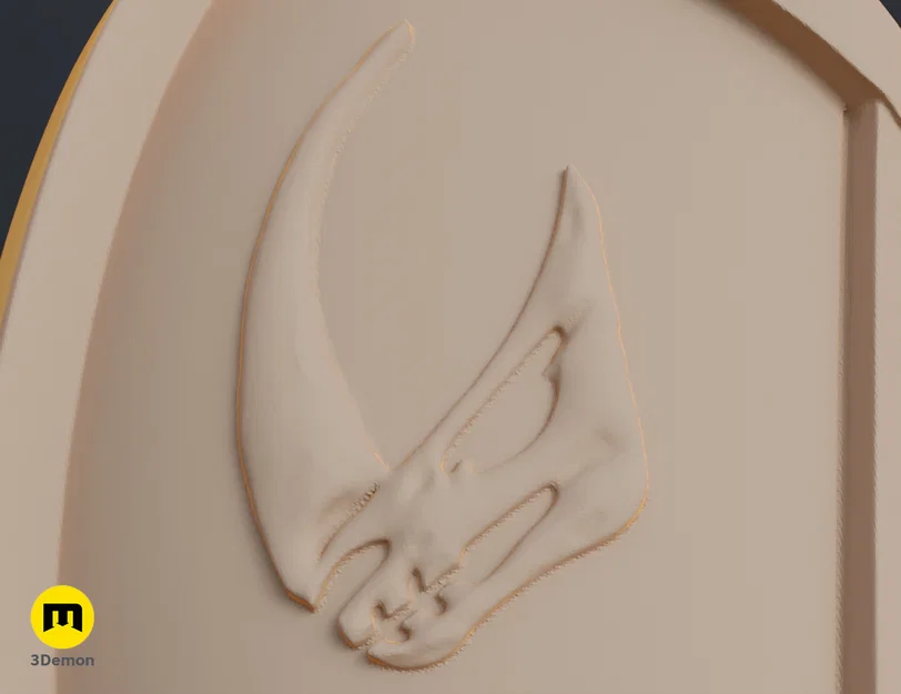 Giáp vai Mandalorian Mudhorn signet (file in 3D STL/OBJ) - Image 12