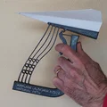 Bệ phóng máy bay giấy in 3D một mảnh (One-piece Paper Airplane Launcher) - Thumbnail 1