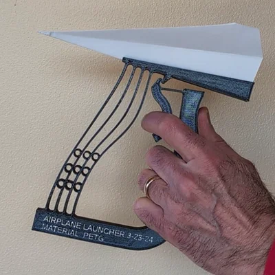 Bệ phóng máy bay giấy in 3D một mảnh (One-piece Paper Airplane Launcher)