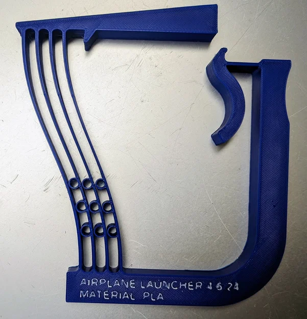 Bệ phóng máy bay giấy in 3D một mảnh (One-piece Paper Airplane Launcher) - Image 3