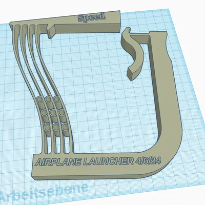 Súng bắn máy bay giấy (Airplane Launcher) in 3D siêu mạnh