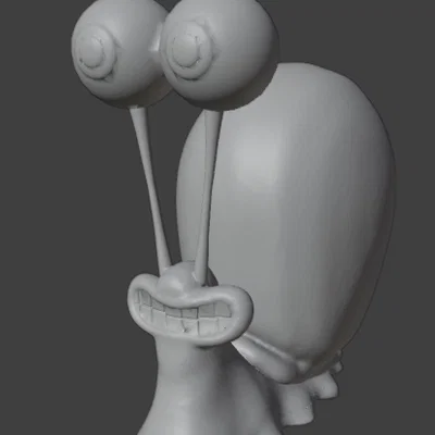 Mô hình 3D chú ốc sên Gary (SpongeBob SquarePants) cực đẹp