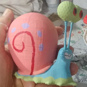 Mô hình 3D chú ốc sên Gary (SpongeBob SquarePants) cực đẹp