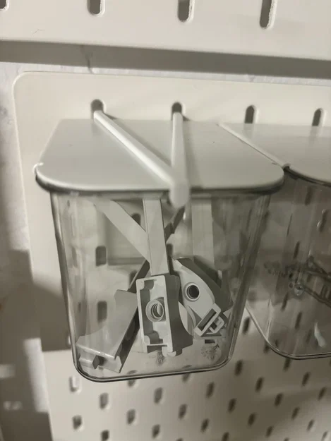 Ngàm cố định nắp hộp IKEA SKÅDIS - Phụ kiện 3D tiện ích - Image 2