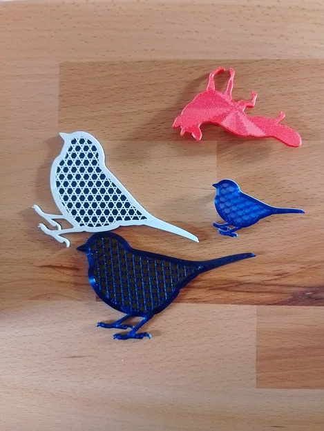Mẫu in 3D ghim cài áo hình chim (Bird Brooch) nhỏ xinh - Image 1