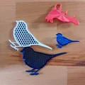 Mẫu in 3D ghim cài áo hình chim (Bird Brooch) nhỏ xinh - Thumbnail 1