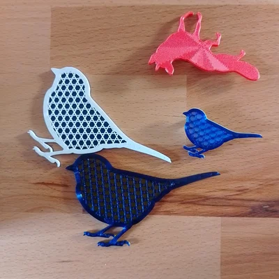 Mẫu in 3D ghim cài áo hình chim (Bird Brooch) nhỏ xinh