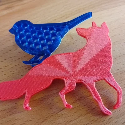Mẫu in 3D ghim cài áo hình chim (Bird Brooch) nhỏ xinh