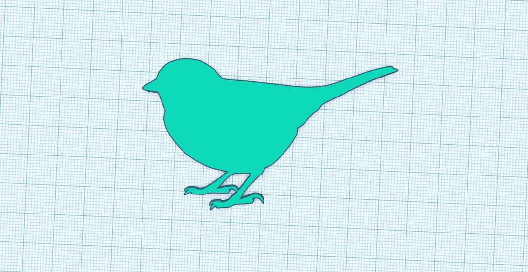 Mẫu in 3D ghim cài áo hình chim (Bird Brooch) nhỏ xinh - Image 3