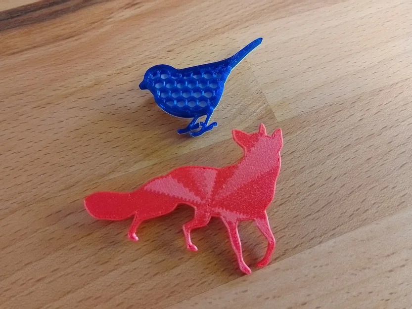 Mẫu in 3D ghim cài áo hình chim (Bird Brooch) nhỏ xinh - Image 4