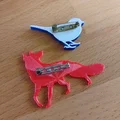 Mẫu in 3D ghim cài áo hình chim (Bird Brooch) nhỏ xinh - Thumbnail 5