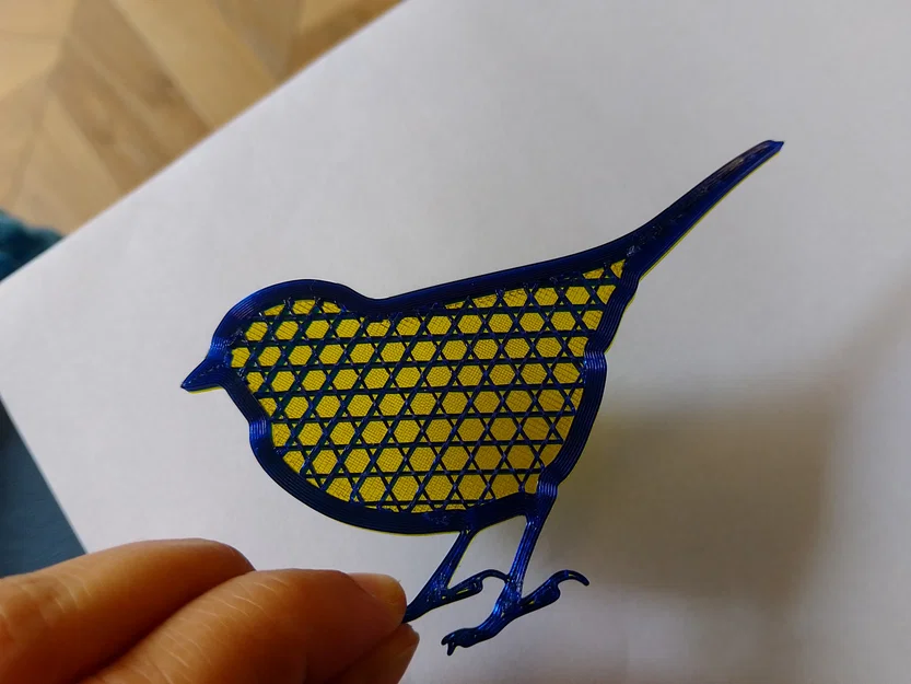 Mẫu in 3D ghim cài áo hình chim (Bird Brooch) nhỏ xinh - Image 6