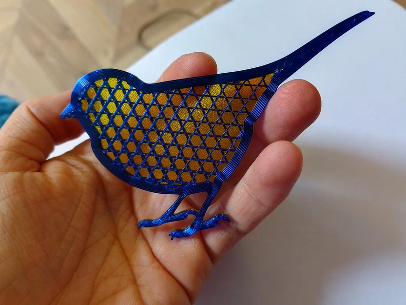 Mẫu in 3D ghim cài áo hình chim (Bird Brooch) nhỏ xinh - Image 8