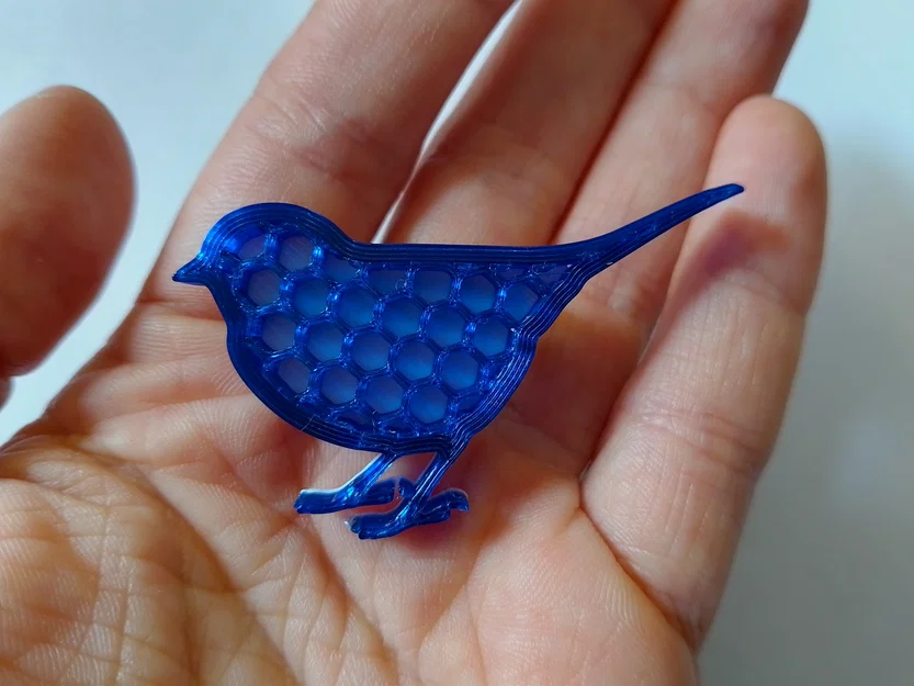 Mẫu in 3D ghim cài áo hình chim (Bird Brooch) nhỏ xinh - Image 9