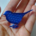 Mẫu in 3D ghim cài áo hình chim (Bird Brooch) nhỏ xinh - Thumbnail 9