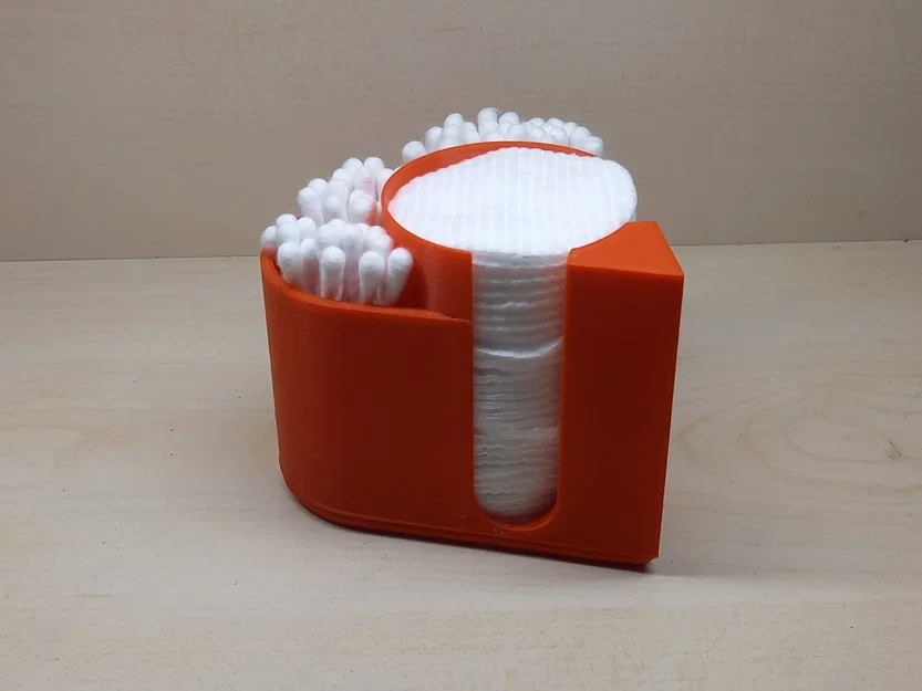 Khay đựng bông tẩy trang và tăm bông hình trái tim 3D tiện lợi - Image 1