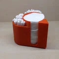 Khay đựng bông tẩy trang và tăm bông hình trái tim 3D tiện lợi - Thumbnail 1