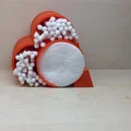 Khay đựng bông tẩy trang và tăm bông hình trái tim 3D tiện lợi - Thumbnail 2