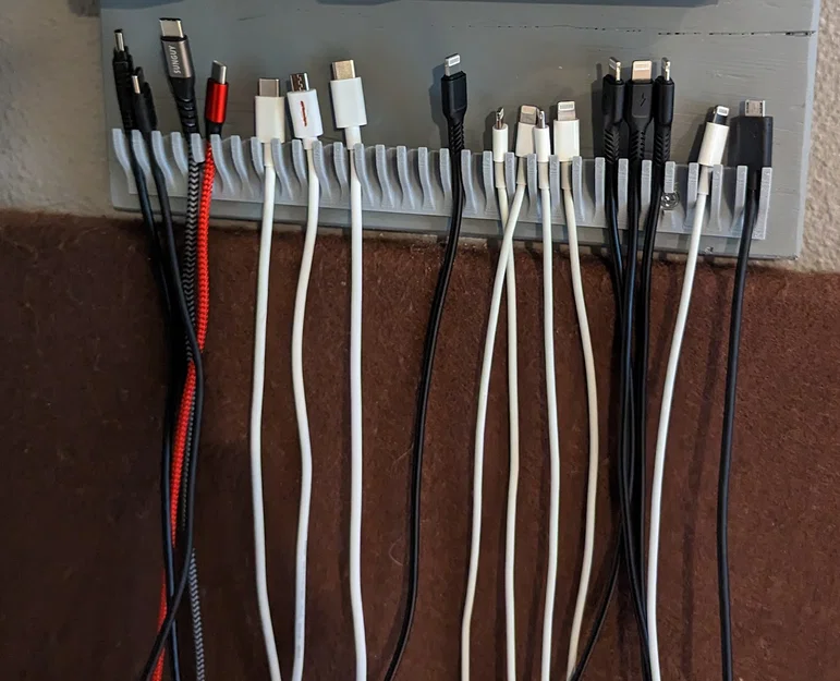 Giá Treo Dây Cáp USB Thông Minh 3 Kích Thước (In 3D) - Image 1