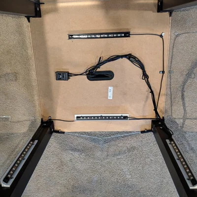 Reflector đèn LED strip cho IKEA Lack Enclosure (hoặc loại khác)