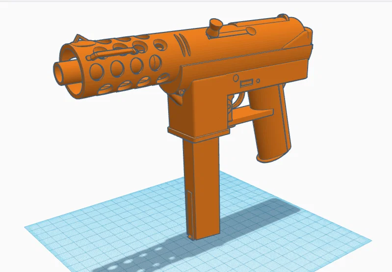 Mô hình súng Tec-9 (CSGO) - File in 3D chi tiết cho game thủ - Image 1