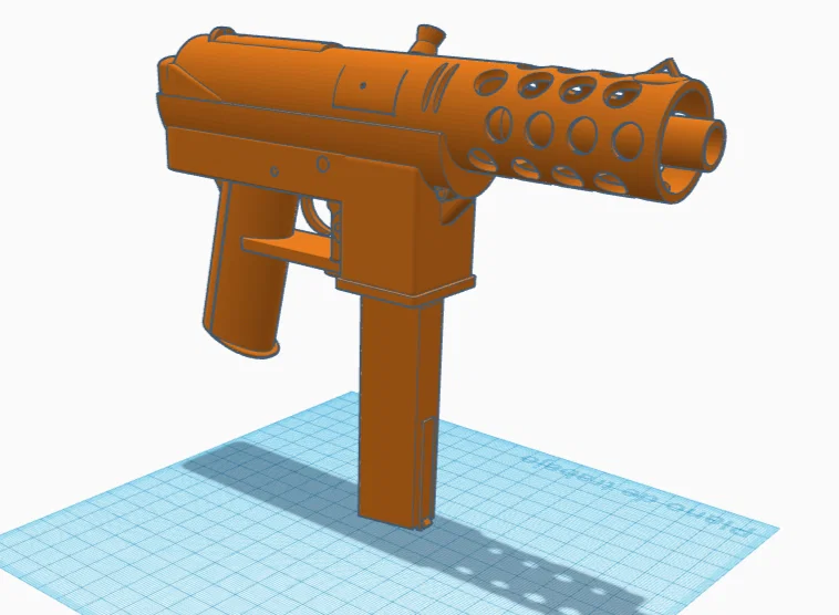 Mô hình súng Tec-9 (CSGO) - File in 3D chi tiết cho game thủ - Image 2