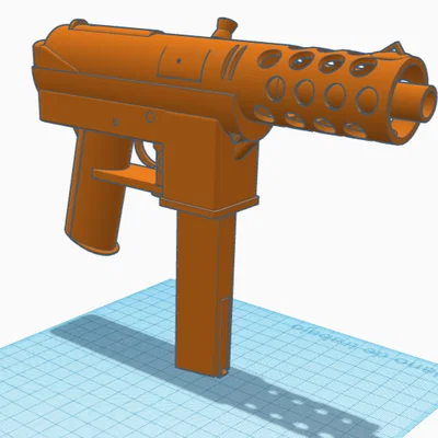 Mô hình súng Tec-9 (CSGO) - File in 3D chi tiết cho game thủ