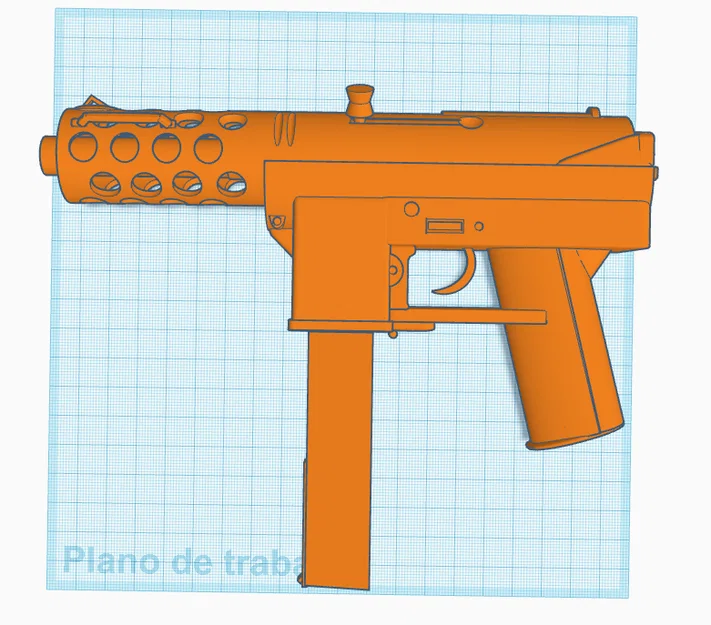 Mô hình súng Tec-9 (CSGO) - File in 3D chi tiết cho game thủ - Image 3