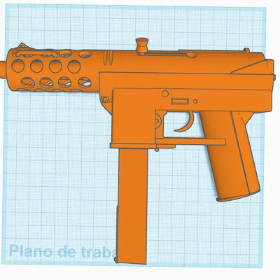Mô hình súng Tec-9 (CSGO) - File in 3D chi tiết cho game thủ