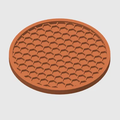 Miếng lót cốc 3D họa tiết tổ ong sang trọng và tiện dụng