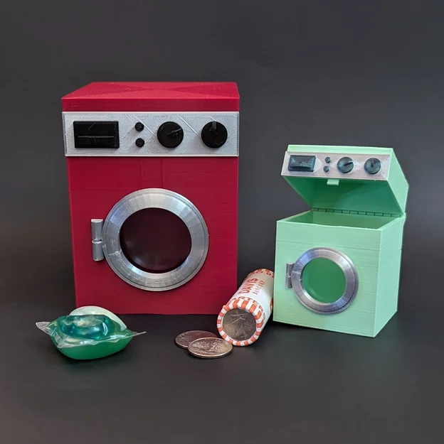 Hộp đựng dạng máy giặt (Washing Machine Box Container) - Image 1