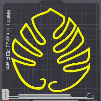 V2 Cọc đỡ cây Monstera dạng hình lá