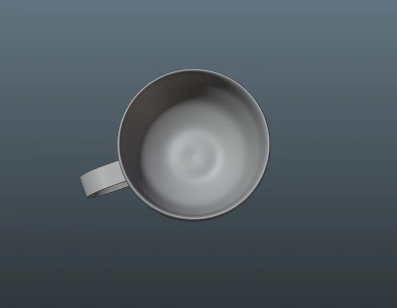 Mẫu in 3D chiếc cốc uống trà cà phê tối giản - Image 2