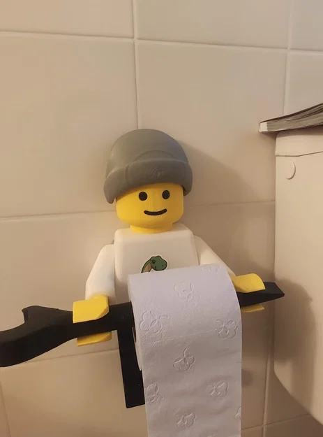 Mũ len Beanie cho giá treo giấy vệ sinh phong cách Lego độc đáo - Image 1