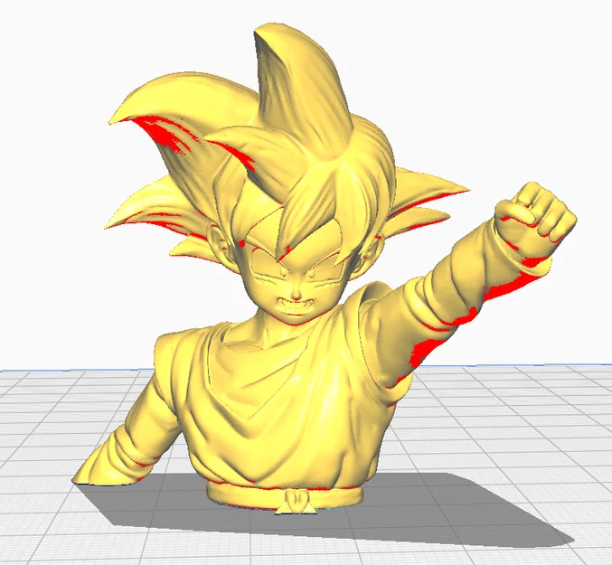 Mô hình tượng bán thân Goku chiến thắng (Goku bust FTW) in 3D - Image 1