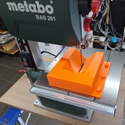 Phụ kiện band saw: 45° sled (cutting jig) cho Metabo BAS 261