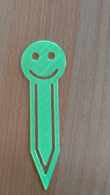 Kẹp sách Smiley (Smiley bookmark) - Mẫu in 3D dễ thương cho người yêu sách - Image 1