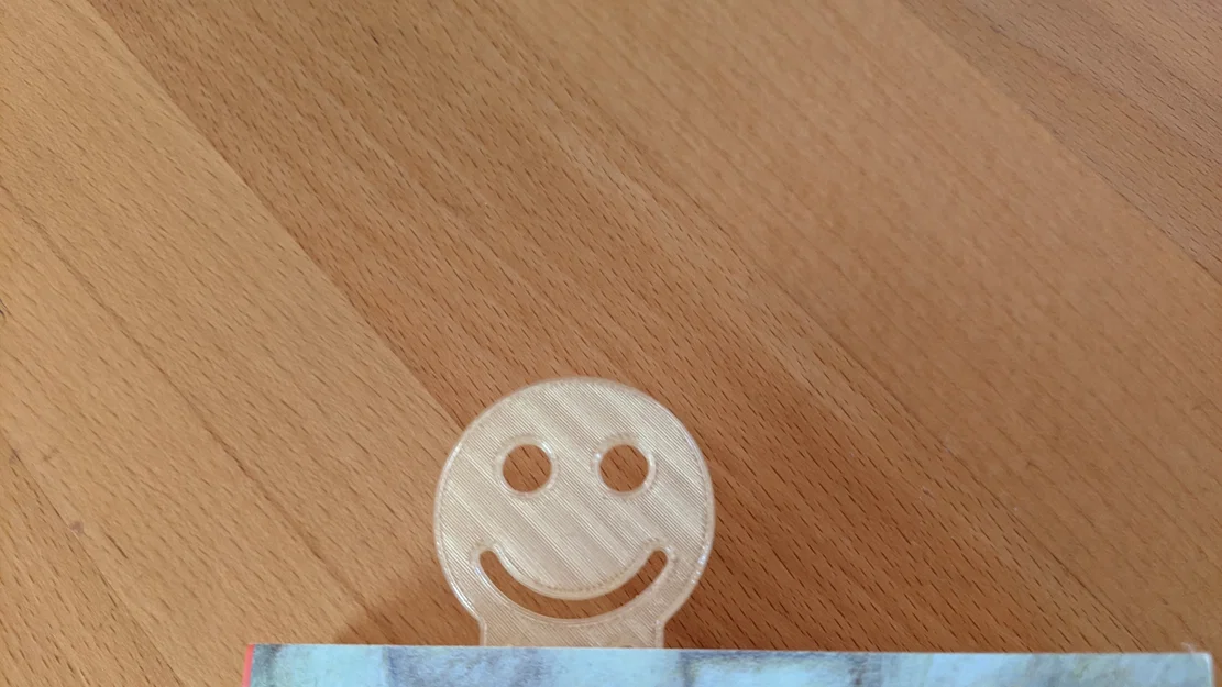 Kẹp sách Smiley (Smiley bookmark) - Mẫu in 3D dễ thương cho người yêu sách - Image 2