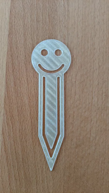 Kẹp sách Smiley (Smiley bookmark) - Mẫu in 3D dễ thương cho người yêu sách - Image 3