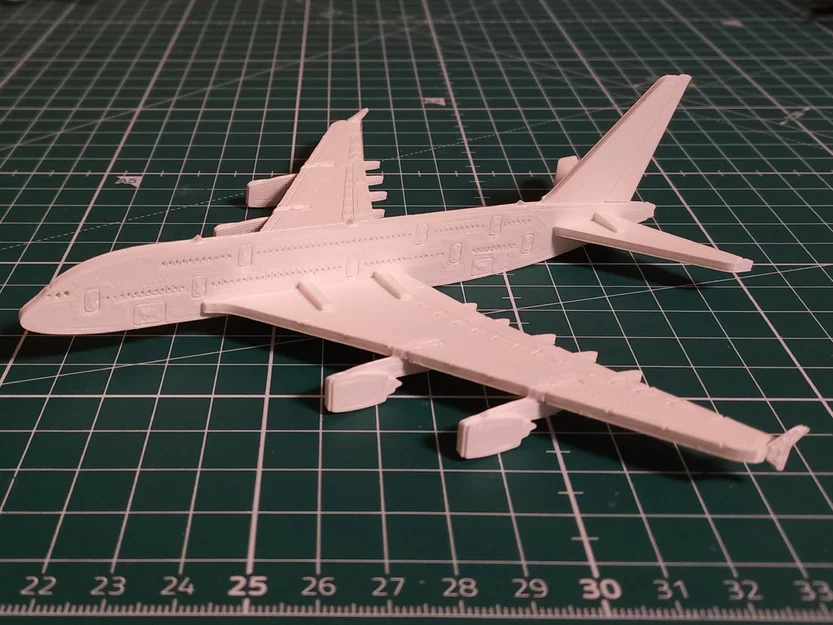 Airbus A380 Kit Card – Mô hình lắp ráp để in 3D - Image 1