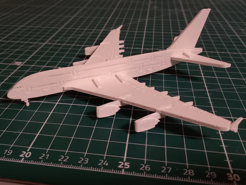 Airbus A380 Kit Card – Mô hình lắp ráp để in 3D - Image 2